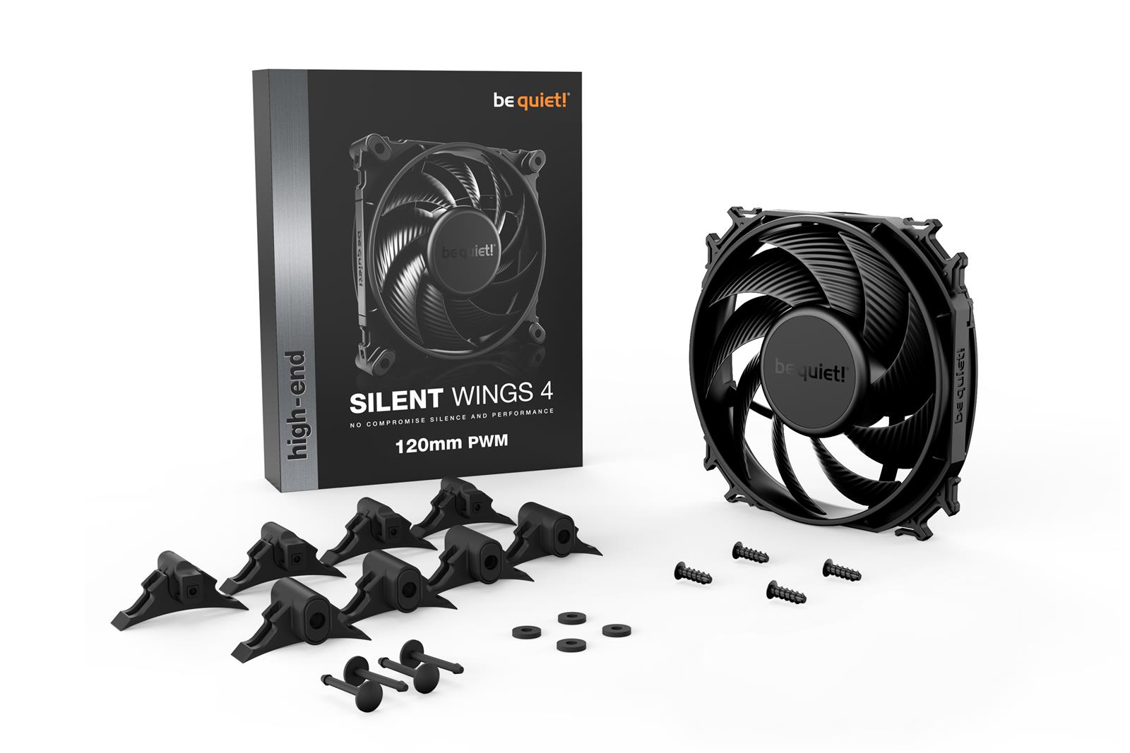 be quiet! Silent Wings 4 120mm PWM Svart