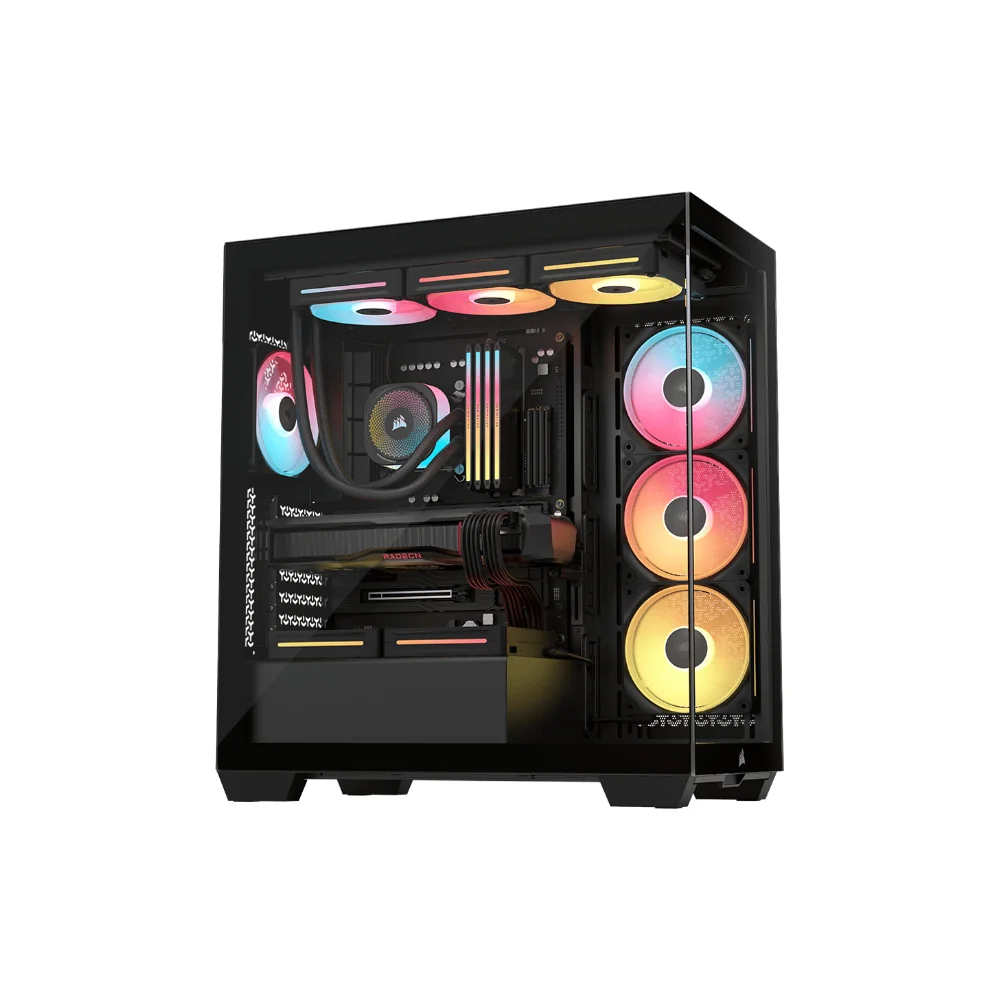 Corsair 3500X LX-R RGB iCUE LINK PC-chassi (svart, glas)