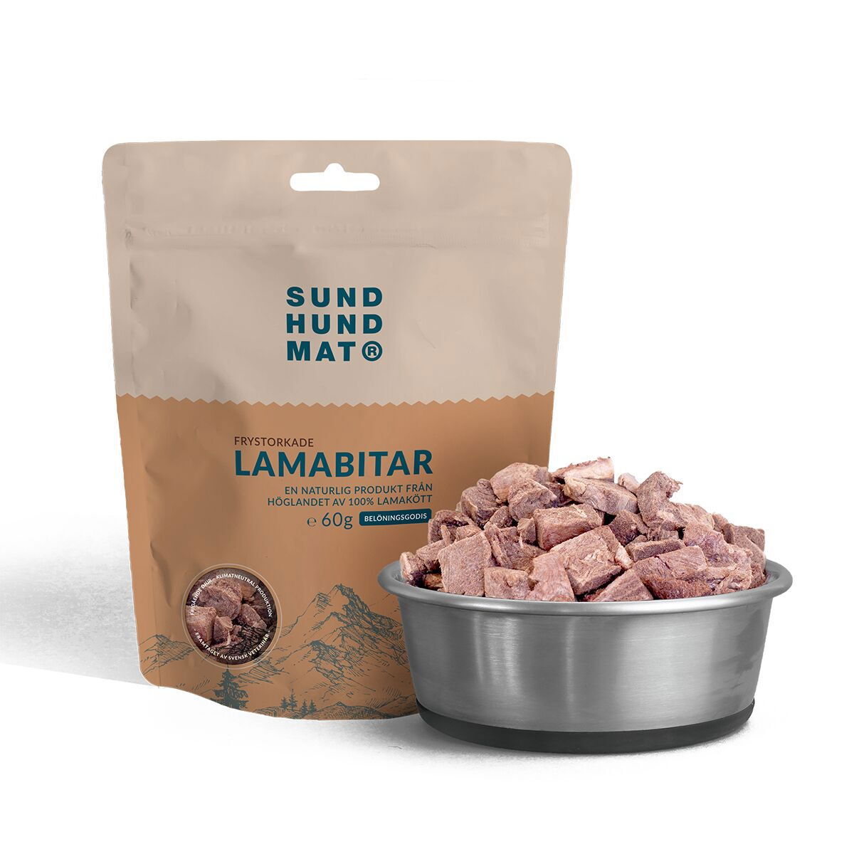 Sund Hundmat Frystorkade Lamabitar 60g