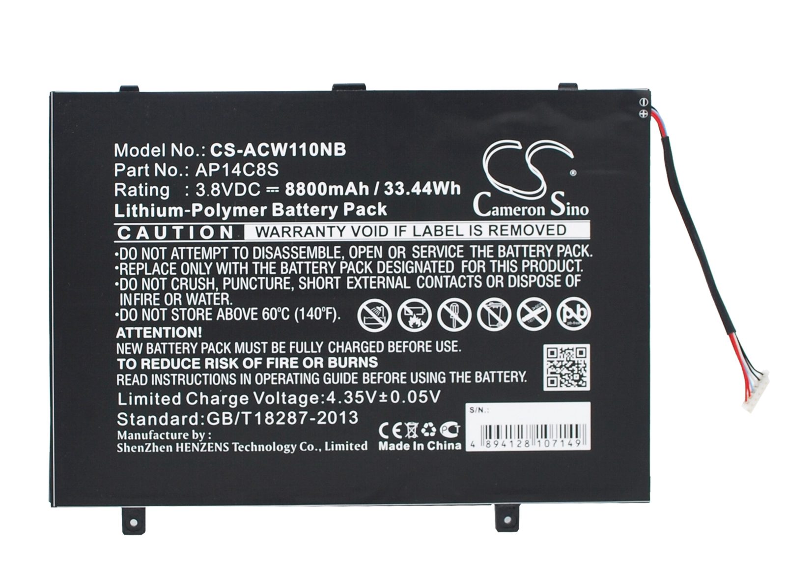 Batteri till Laptop, Bärbar dator för Acer Aspire Switch 11, Aspire Switch 11 Pro m.fl., bild 4