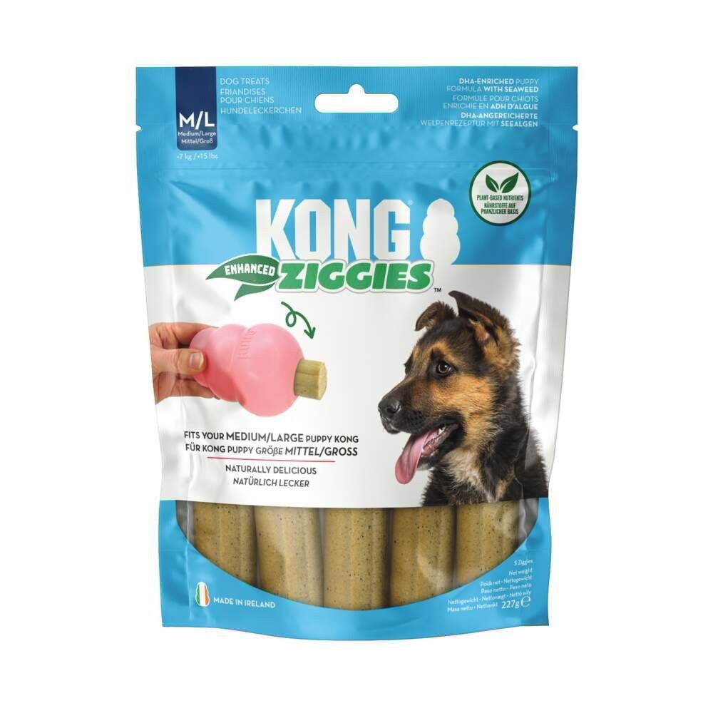 KONG Puppy Ziggies Tuggpinnar till Aktiveringsleksak M/L