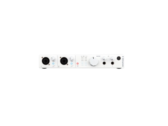 Arturia MiniFuse 4, 4x4 Audio Interface, XLR/6,3mm, USB/MIDI - Vit