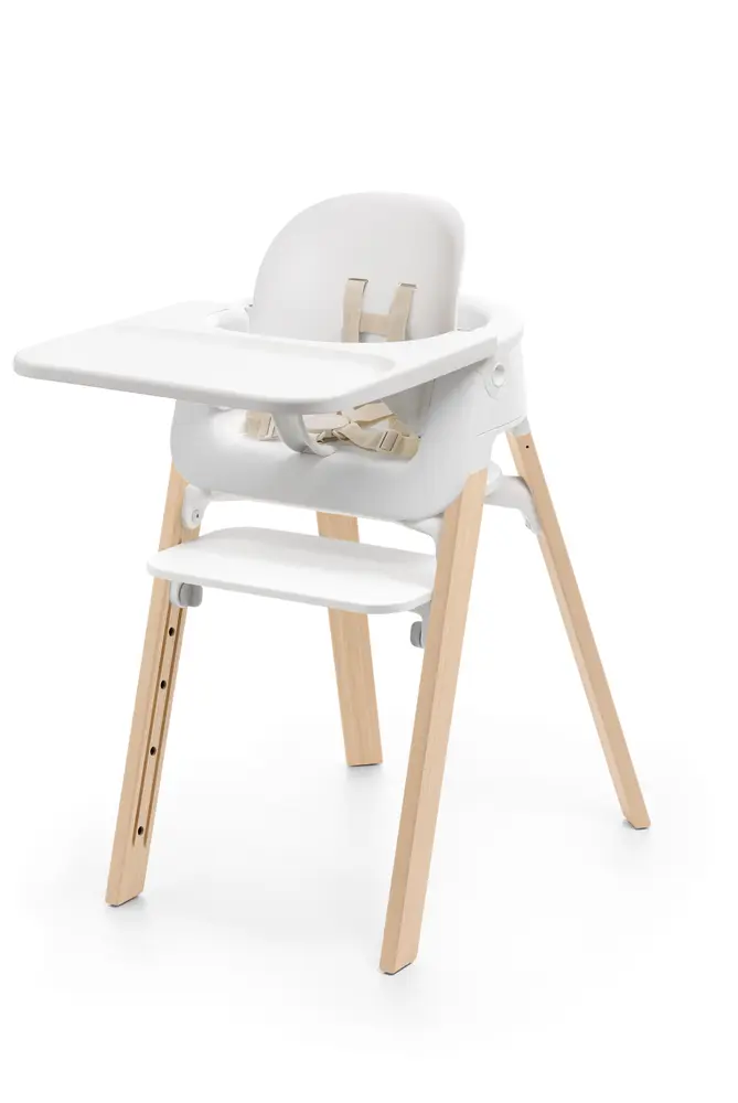 Stokke Steps matstolspaket, white/natural