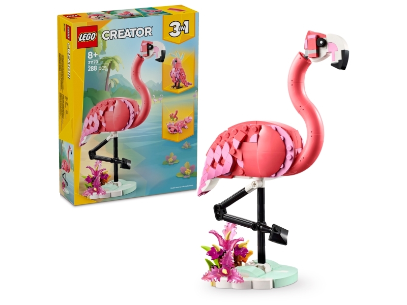 LEGO Creator Vilda djur: Rosa flamingo 31170, bild 4