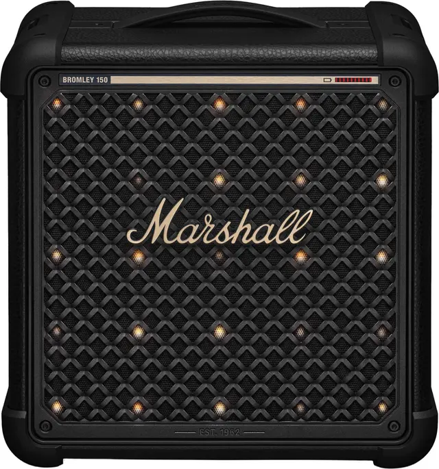 Marshall Bromley 150 bärbar Bluetooth-partyhögtalare (svart/mässing)