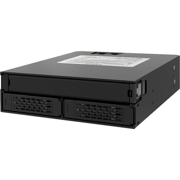 Internt kabinett ICY DOCK 5.25" för 2x2.5"/1xSlimODD SAS/SATA 6GB/s, svart, bild 4