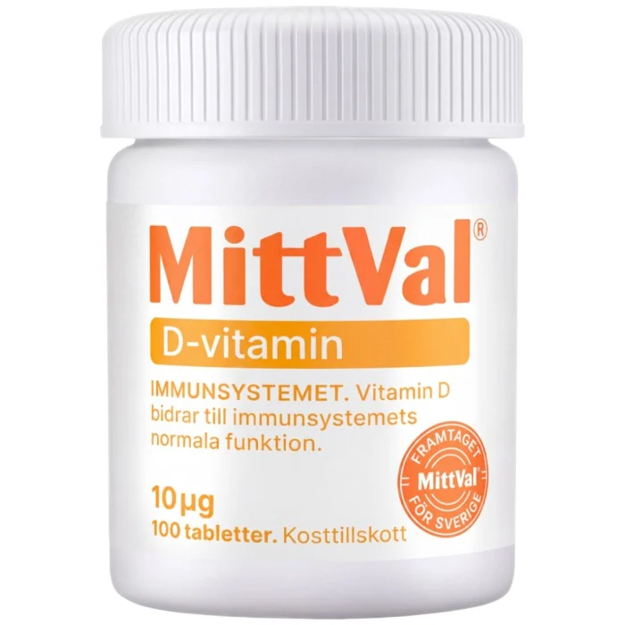 MittVal D-vitamin 100 tabletter