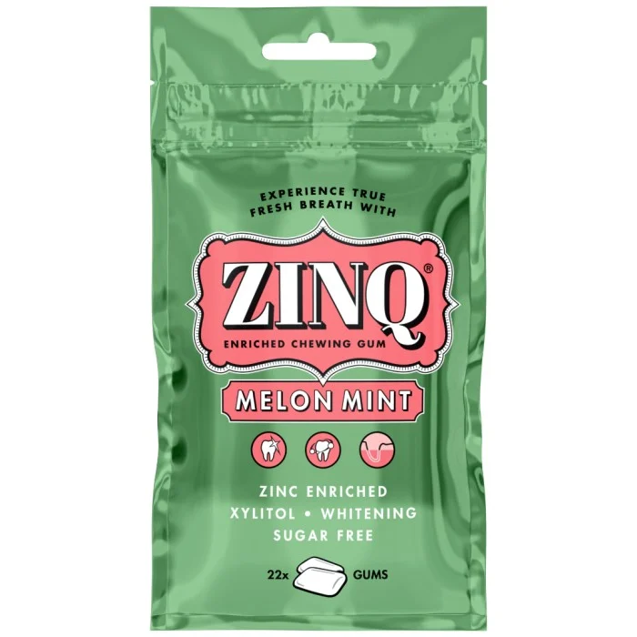 ZINQ Melonmint Tuggummi, 22 st