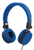 Streetz HL-W200 headset, 3,5mm, vikbara, 1,5m - Blå