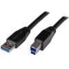 USB 3.1-kabel A ha till B ha, aktiv, 5 meter, StarTech.com - Svart
