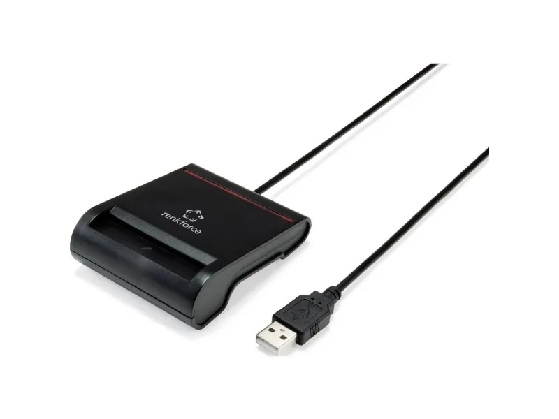 Renkforce RF-SCR-100, inomhus, Svart, 1 m, Akrylnitrilbutadienstyren (ABS), USB 2.0, Windows 10,Windows 7,Windows 8,Windows Vista,Windows XP