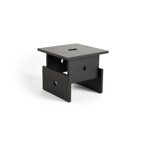 HAY - Wood Box Soffbord - H 35cm - Svartlackad Ek