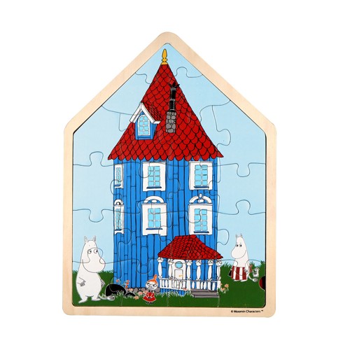 Trä pussel - Mumins hus 19 Bitar