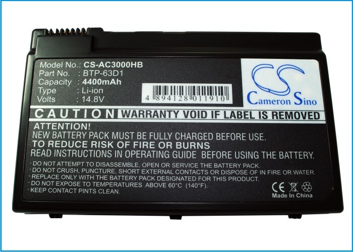Batteri till Notebook, Bärbar dator för Acer Aspire 3023LMi, TravelMate 4400WLMi m.fl., bild 4
