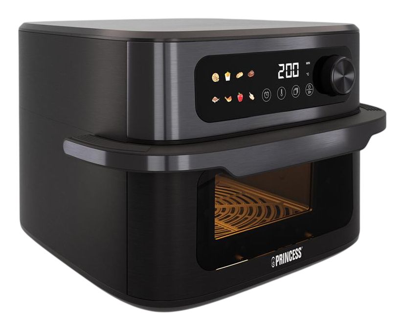 Princess 182480, Varmluftsfritös, 10 l, 200 ° C, Single, Svart, Röra