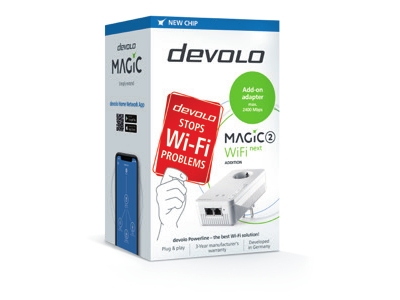 Devolo Magic 2 Wifi next Single, 1200 Mbit/s, Typ F, Gigabit Ethernet, 1000 Mbit/s, Multi User MIMO, Vit