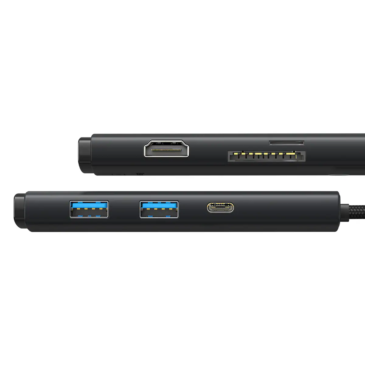 Baseus Lite Series USB Type-C HUB - 2 x USB 3.0 / USB-C / HDMI 1.4 / SD/TF OTG schwarz (WKQX050001), bild 4