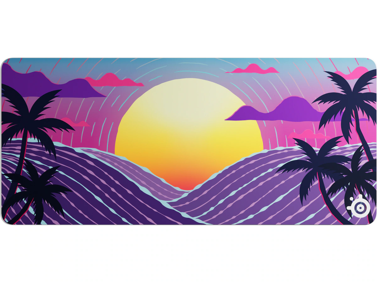 SteelSeries QcK Neon Sunset gamingmusmatta, XXL