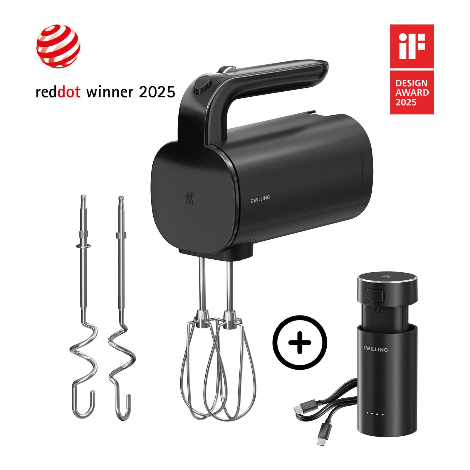 ZWILLING XTEND 1030455 elvisp 250 W sladdlös BLDC, svart
