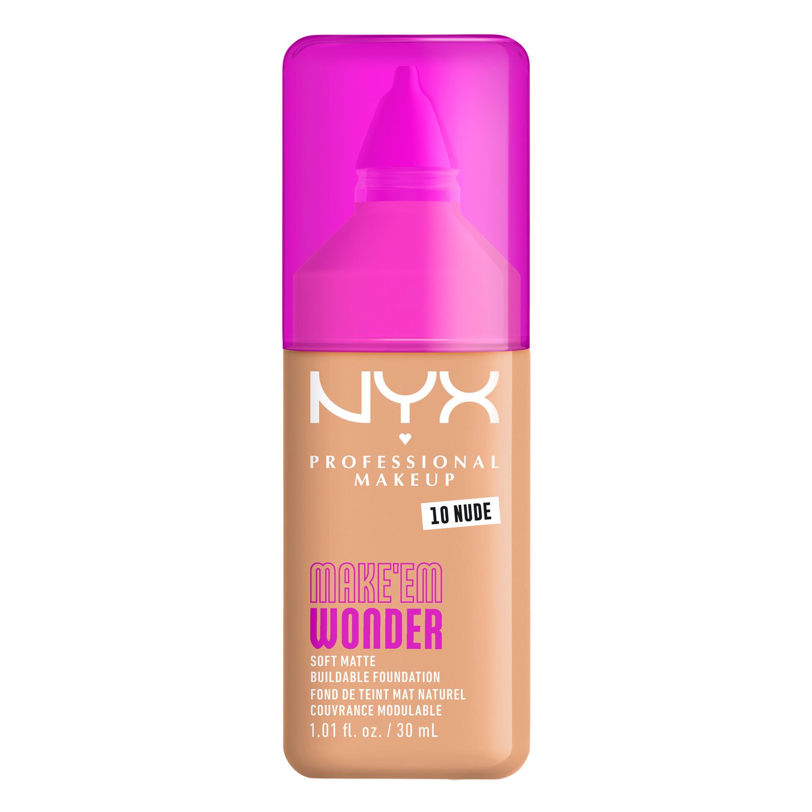 NYX PROFESSIONAL MAKEUP Make Em Wonder Foundation 10 Nude 10 Nude