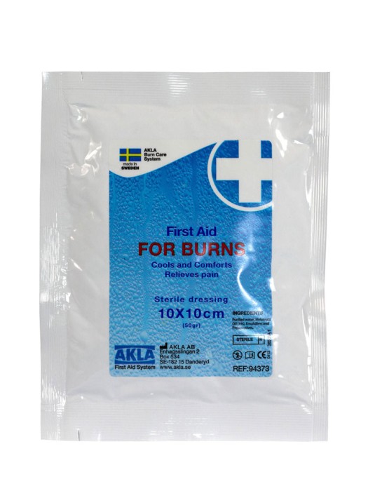 Akla Brännskadekompress 10 x 10 cm, 1 st