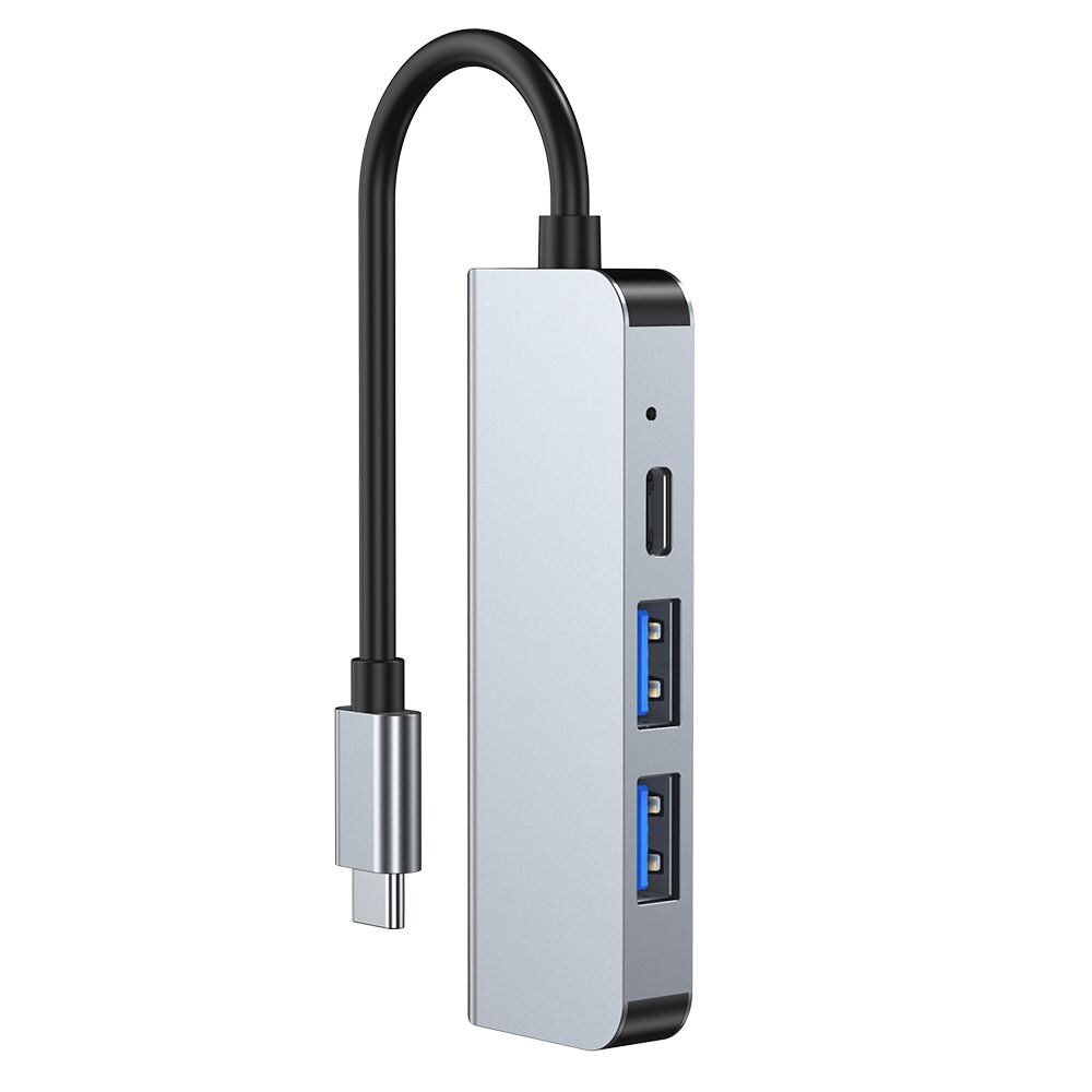 HUB Tech-Protect V2 4in1 USB-C - USB-A 3.0 / USB-A 2.0 / USB-C / HDMI - grå, bild 3