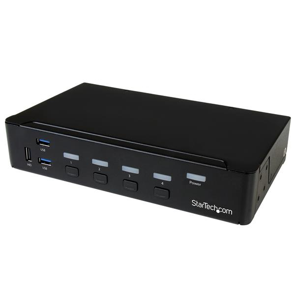 Systemswitch Startech.com SV431DPU3A2, 4-vägs KVM, Displayport 4K@30Hz, USB 3.2, bild 3