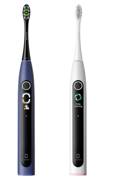 Oclean X Lite S elektrisk tandborste duo Mörkblå+Grå