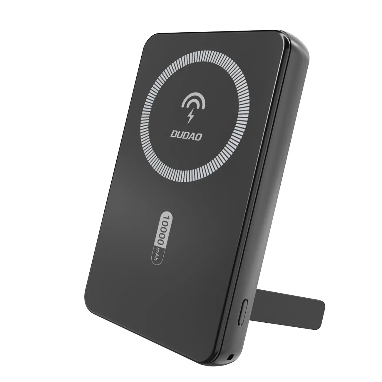 Dudao K14S+ 10 000 mAh 22,5 W magnetisk powerbank USB-A/USB-C, MagSafe, stativ – svart