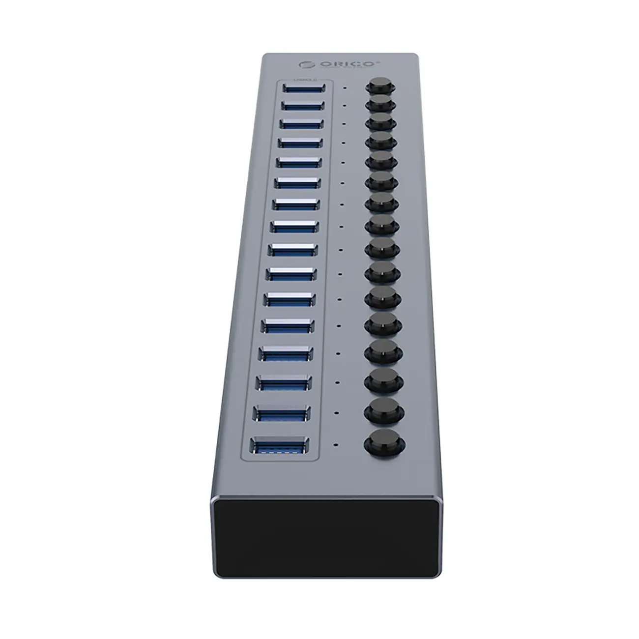 Orico BT2U3-16AB Hub 16x USB-A 3.0 med switchar - grå, bild 3