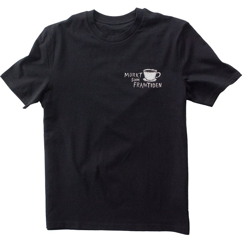 Lemmel Kaffe Mörkt Som Framtiden T-Shirt Black - M