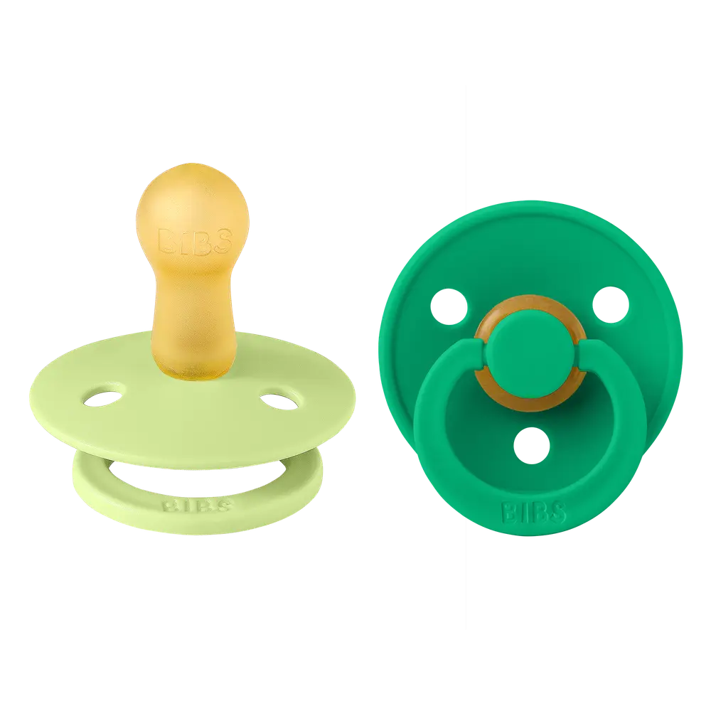 BIBS Pacifier Colour 2-pack Latex Size 2, Matcha/Cactus, bild 3