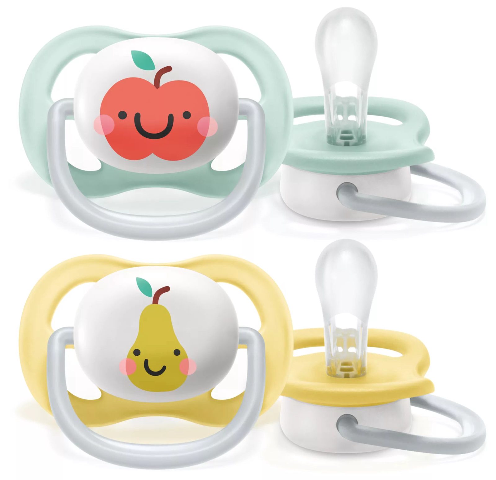 Philips AVENT SCF080/17 ultra air-napp, Klassisk napp, Ortodontisk, Silikon, Pojke/flicka, Tål diskmaskin, 2 styck