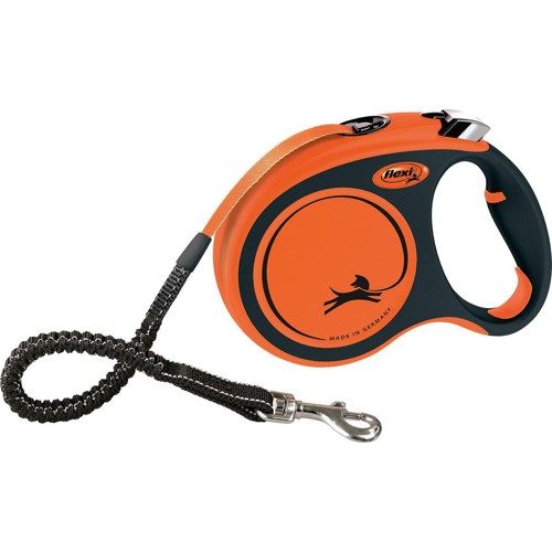 Flexi - Leash Xtreme - L - Tape 5m - Black/Orange - Max 65Kg