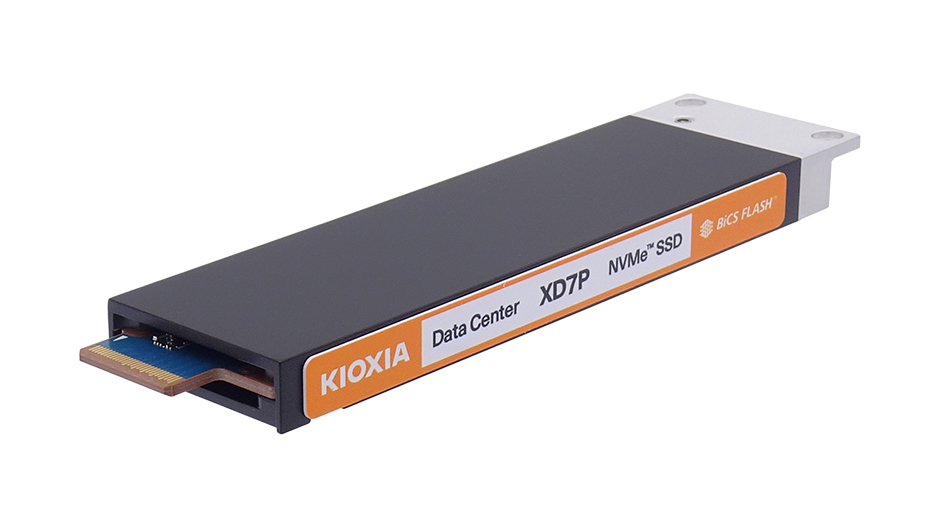7,68 TB Kioxia XD7P Series, E1.S 9.5mm NVMe Gen5, Self-Encrypting Drive (SED), bild 2