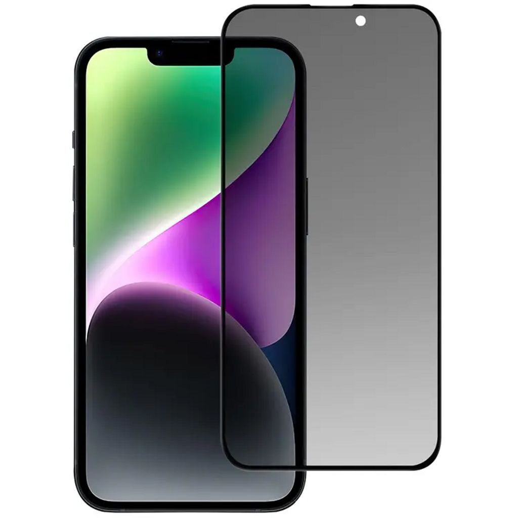 Weilis Privacy Skärmskydd i tempered glass för iPhone 15 / 15 Pro