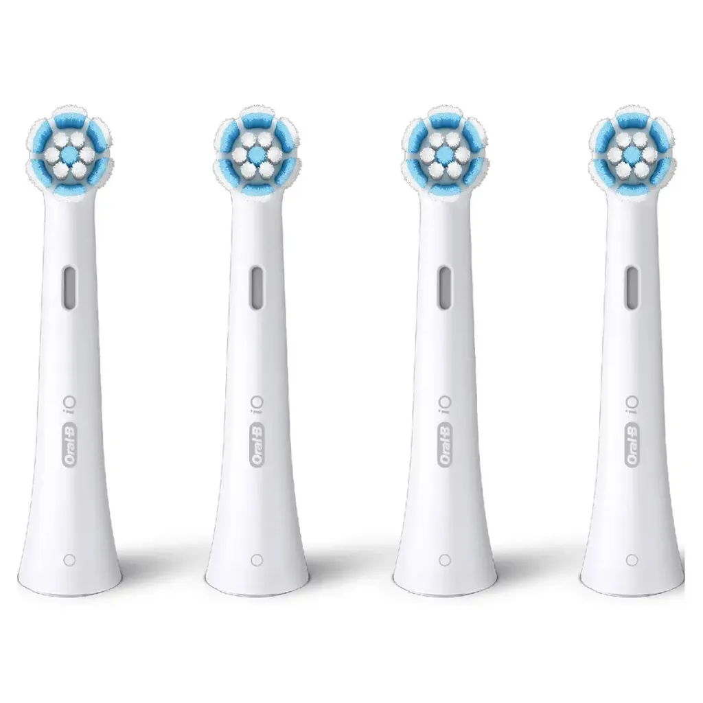 Oral-B iO Gentle Care tandborsthuvuden, 4-pack, vita, bild 2