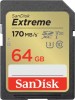 Secure Digital SDXC 64 GB Sandisk Extreme Plus, 170/80 MB/sek, Class 10, UHS-I V30, U3, inkl. 2 års RescuePro Deluxe, bild 2