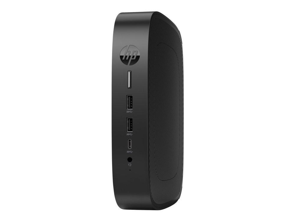 HP Elite t655 - Tunn klient - SFF 1 x Ryzen Embedded R2314 / upp till 3.5 GHz - RAM 8 GB - flash 32 GB - eMMC - Radeon Graphics - Gigabit Ethernet, Bluetooth 5.2, IEEE 802.11ax (Wi-Fi 6) - IGEL OS - skärm: ingen - tangentbord: tysk