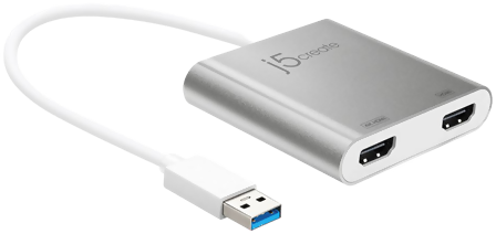 j5 Create USB 3.0 till 2 x HDMI Adapter