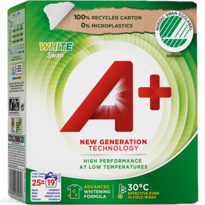 A+ White Tvätttmedel pulver 725 g
