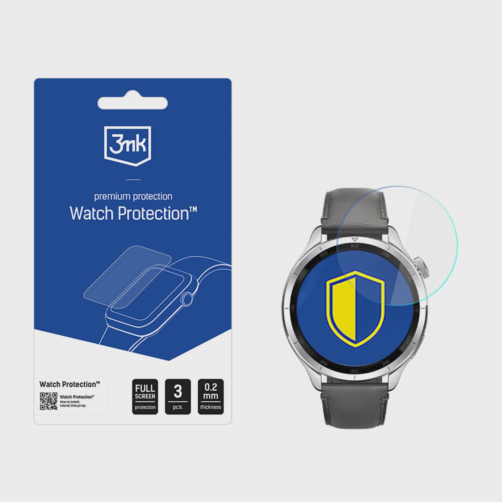 Hybrid Glass 3mk skärmskydd FlexibleGlass för Xiaomi Watch S4