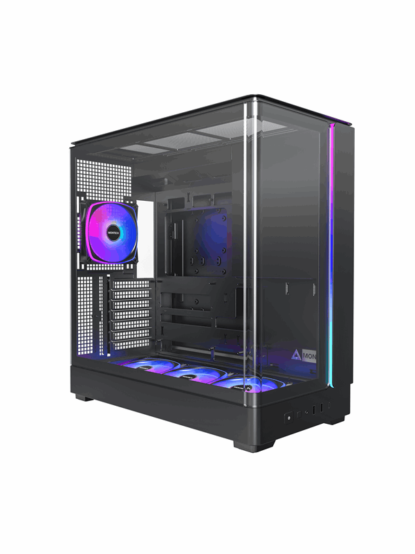 Montech King 45 Pro Black - Chassi - Miditower - Svart