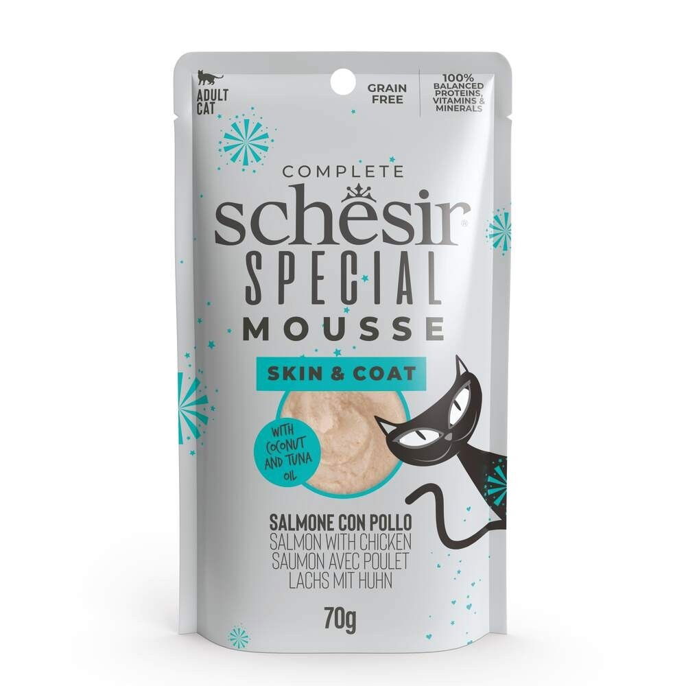 Schesir Special Mousse Skin&Coat Salmon/Chicken 70 g