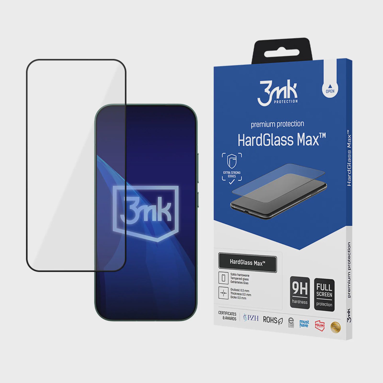 3mk HardGlass Max Black härdat glas för Xiaomi 17 och 17 Pro