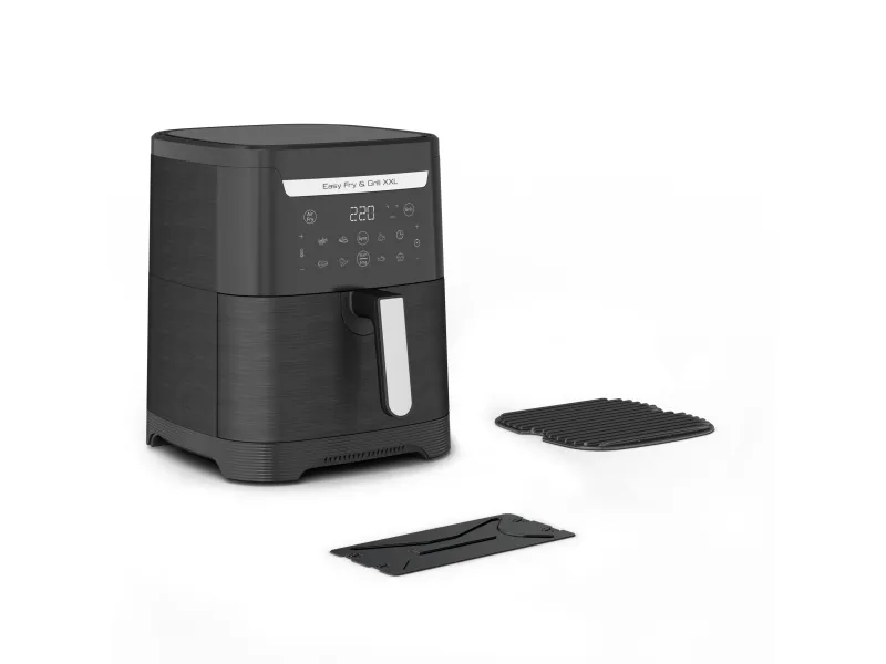 Tefal Easy Fry & Grill EY8018, fritös, 6,5 L, 1,5 kg, 8 person(er), Svart, Touch