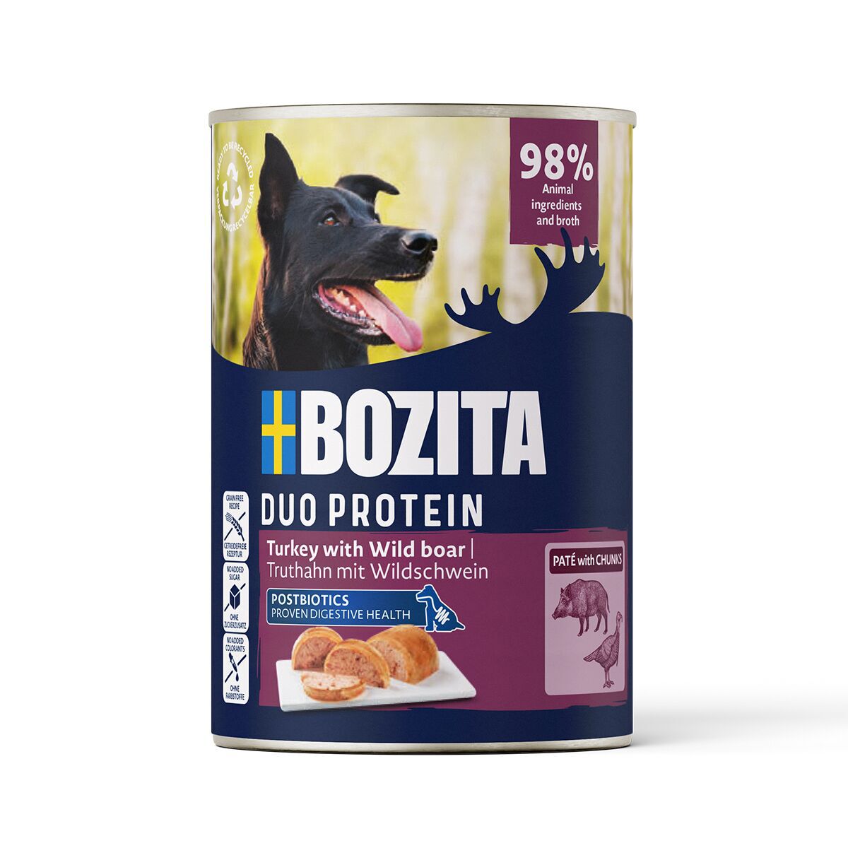 Bozita Paté Våtfoder till Hund av Kalkon & Vildsvin 400g