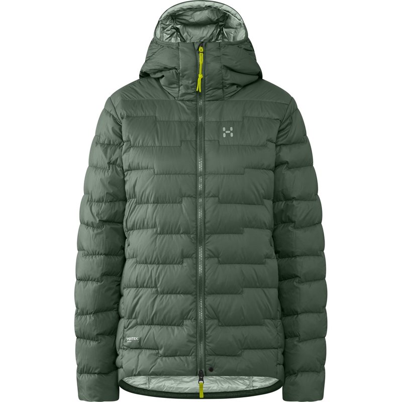 Haglöfs ROC Flash Down Hood Women Chlorophyll Green - S