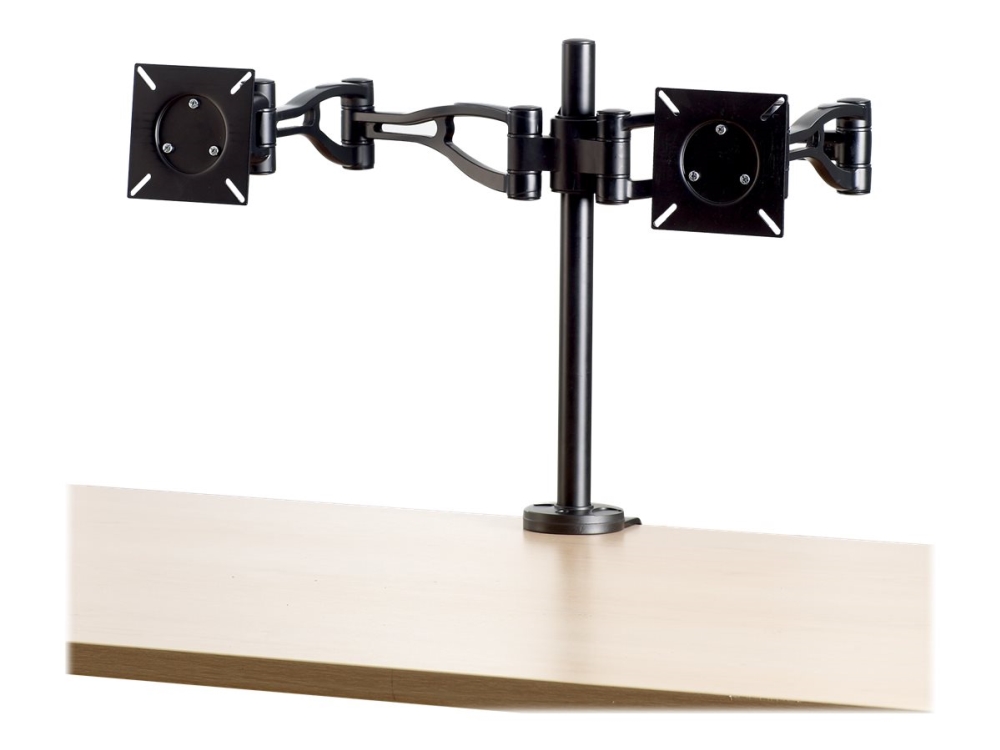 Fellowes Professional Series Deep Adjustable Dual Monitor Arm - Monteringssats - justerbar arm - för 2 monitorer - järn - svart - skrivbordsmonterbar