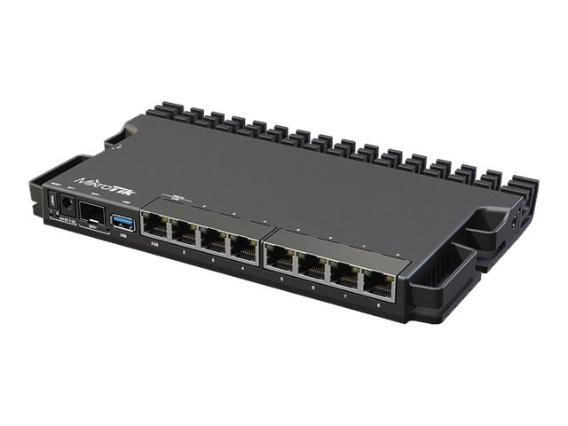 MikroTik RB5009UG+S+IN - Router - 10 GigE, 2.5 GigE - monterbar på stativ
